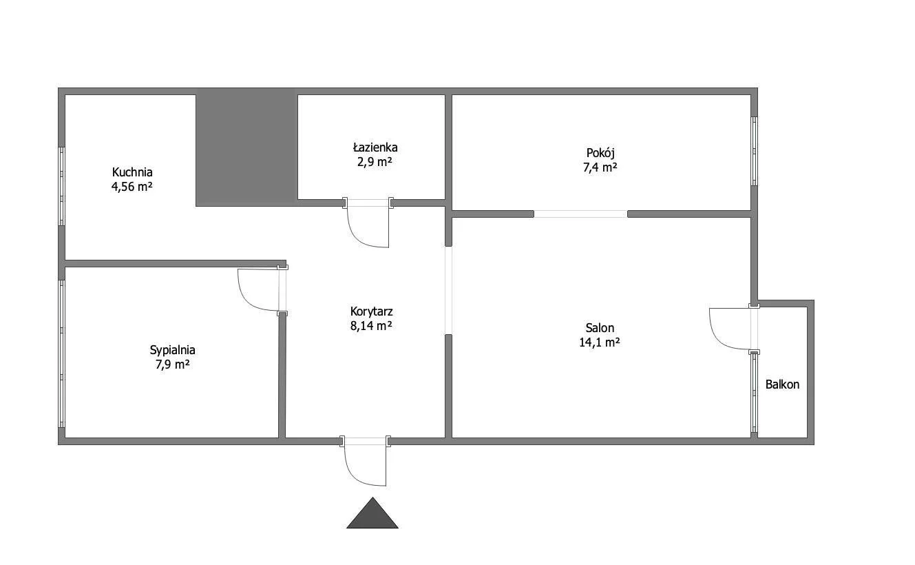 3 pokoje, mieszkanie 45,00 m², piętro 4, oferta nr , GRS-MS-2593, Słupsk