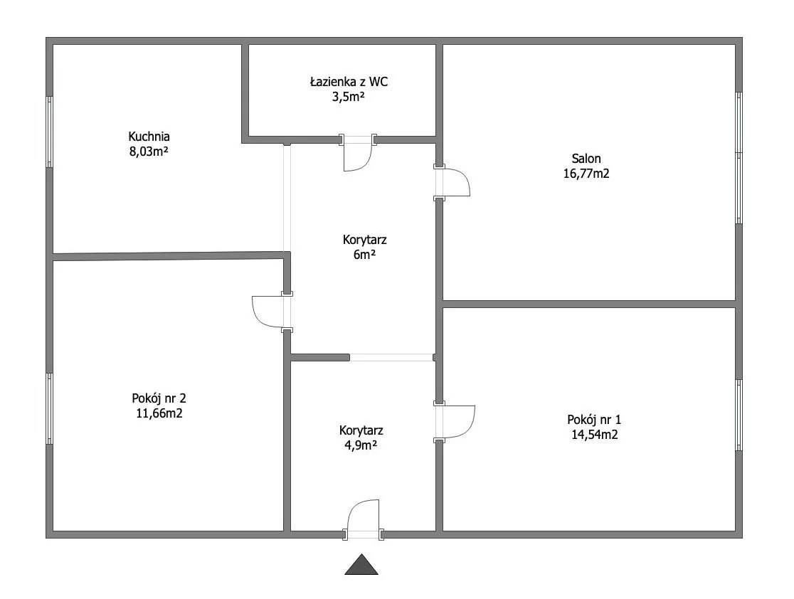 3 pokoje, mieszkanie 65,44 m², piętro 2, oferta nr , GRS-MS-2813, Słupsk