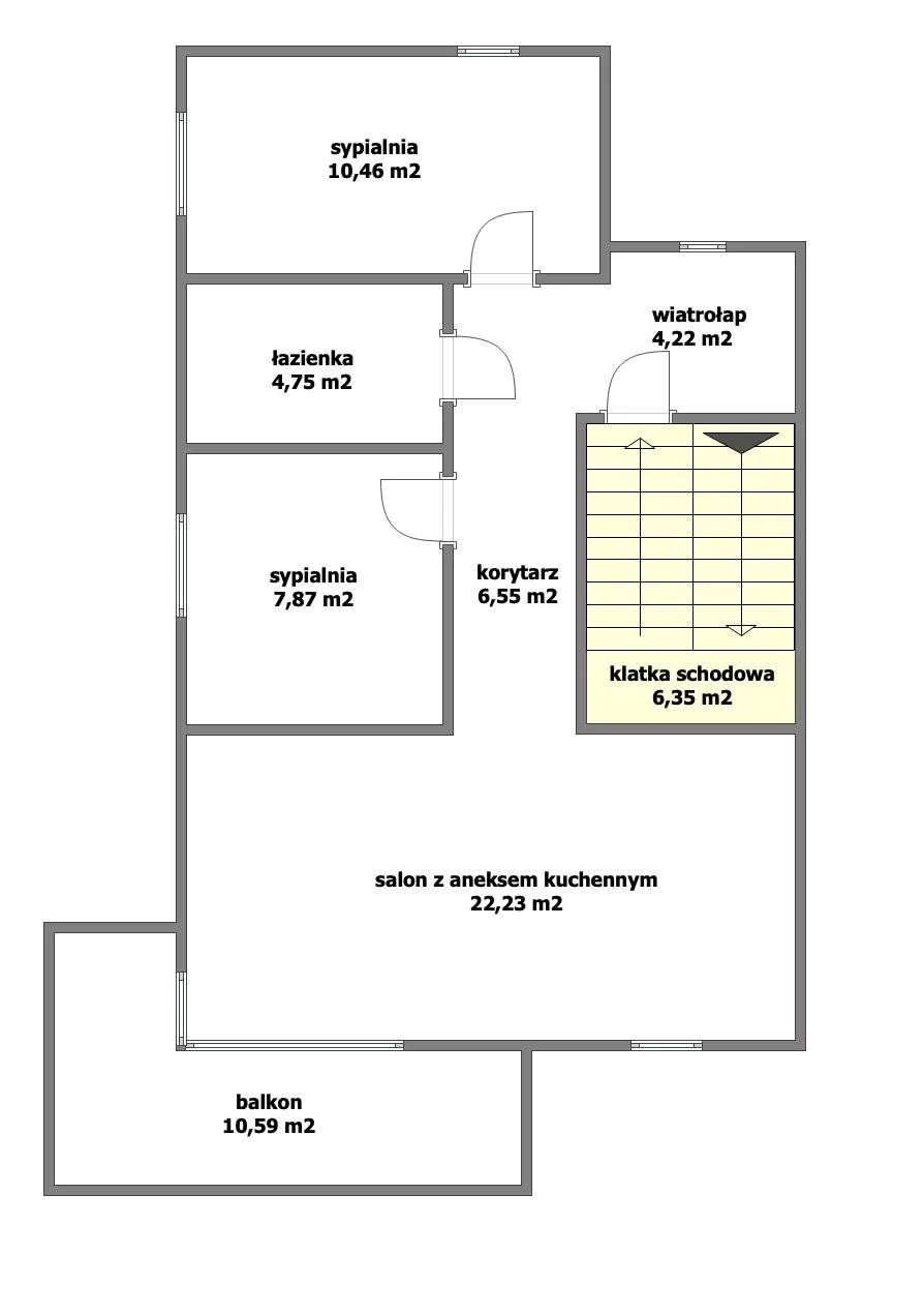 3 pokoje, apartament 62,43 m², piętro 1, oferta nr , GRS-MS-2981, Ustka, Uzdrowiskowa