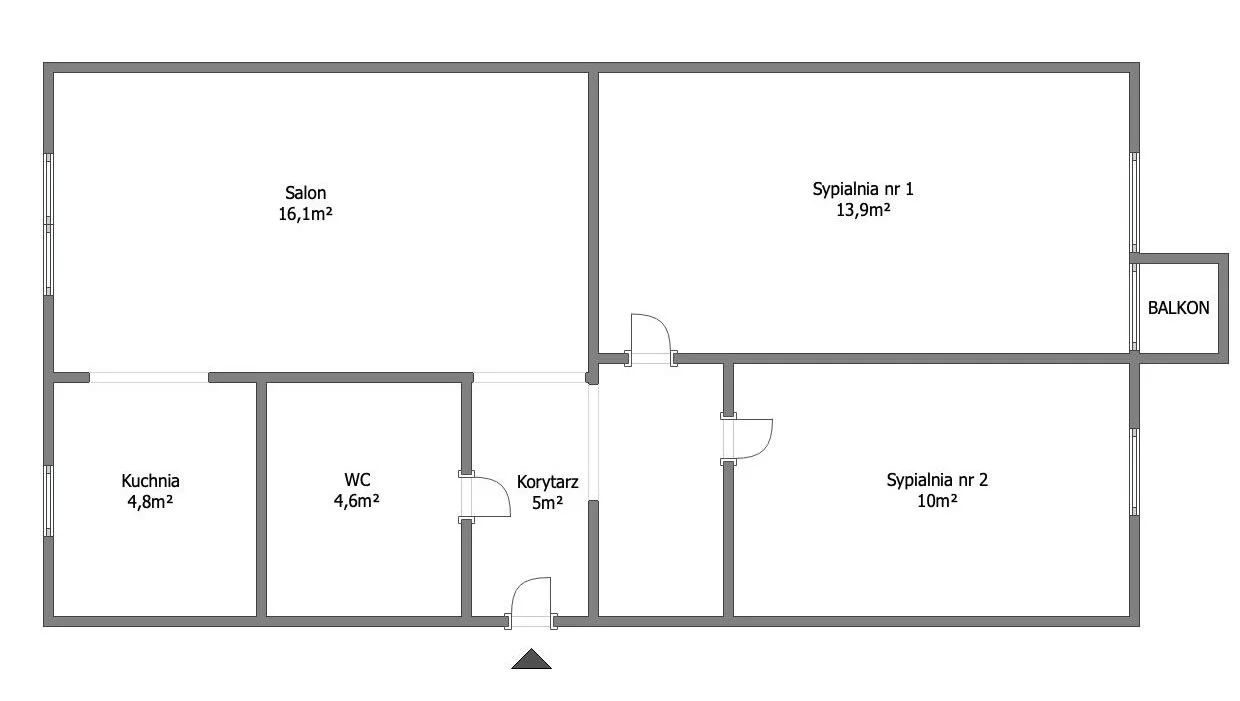 3 pokoje, mieszkanie 54,40 m², piętro 1, oferta nr , GRS-MS-2894, Słupsk, Zygmunta Augusta