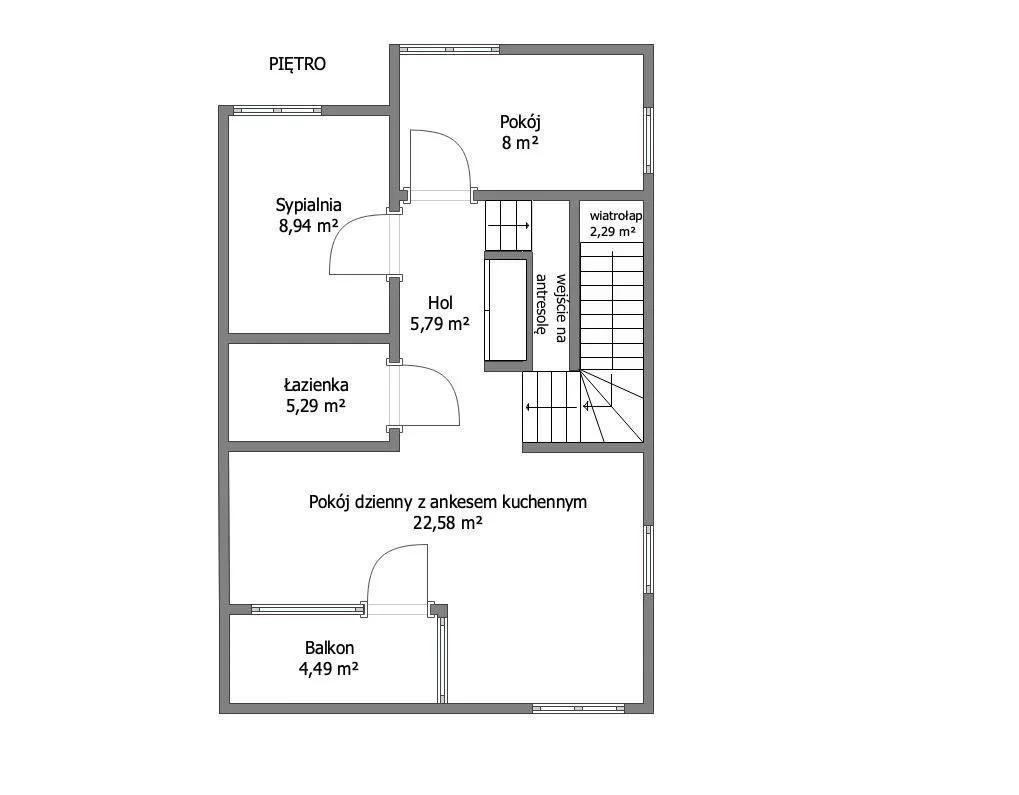 4 pokoje, mieszkanie 63,92 m², piętro 1, oferta nr , GRS-MS-2765, Słupsk, Łotewska