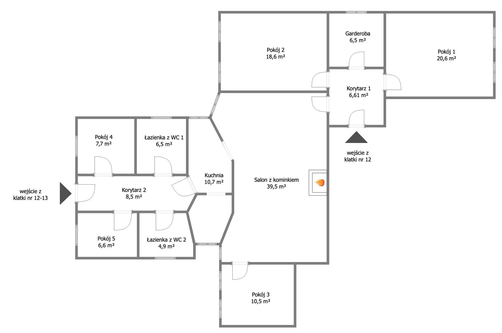 7 pokoi, mieszkanie 147,21 m², piętro 2, oferta nr , GRS-MS-2867, Słupsk, Mickiewicza