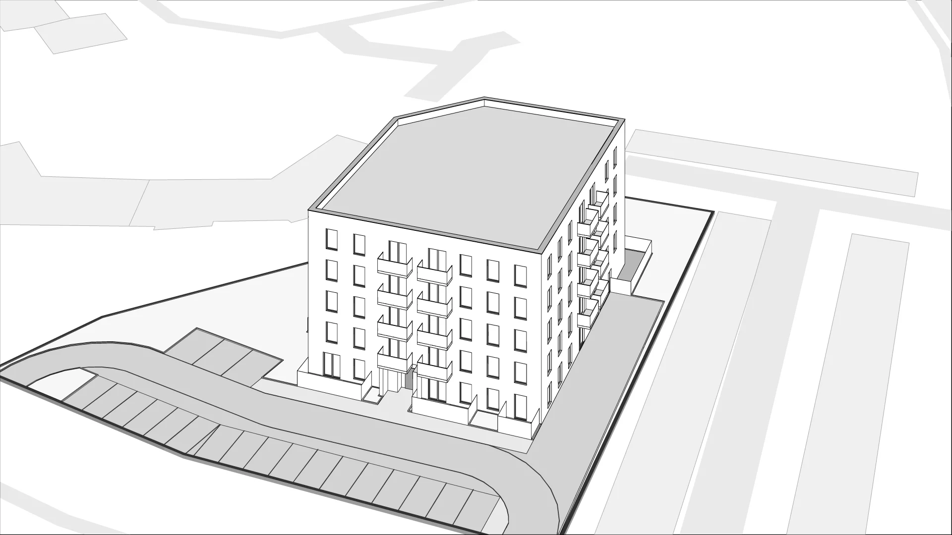 Wirtualna makieta 3D mieszkania 43.71 m², M7