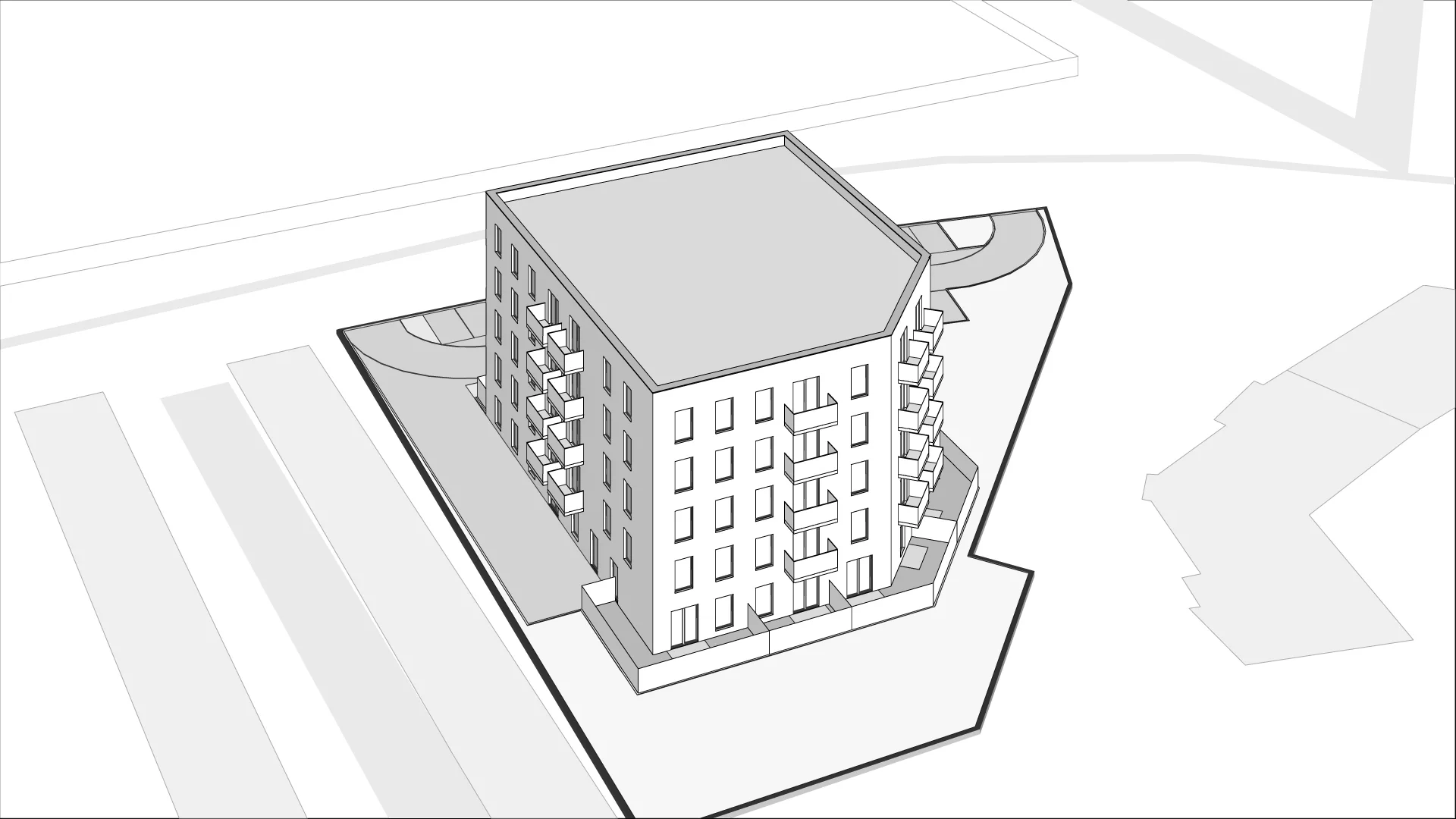 Wirtualna makieta 3D mieszkania 43.56 m², M25