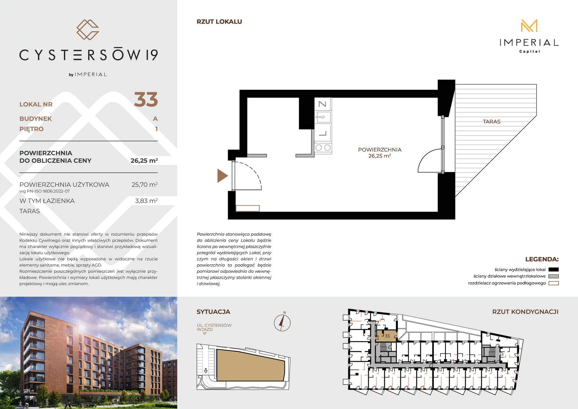 Lokal inwestycyjny 26,25 m², piętro 1, oferta nr 33, Cystersów 19, Kraków, Grzegórzki, ul. Cystersów 19