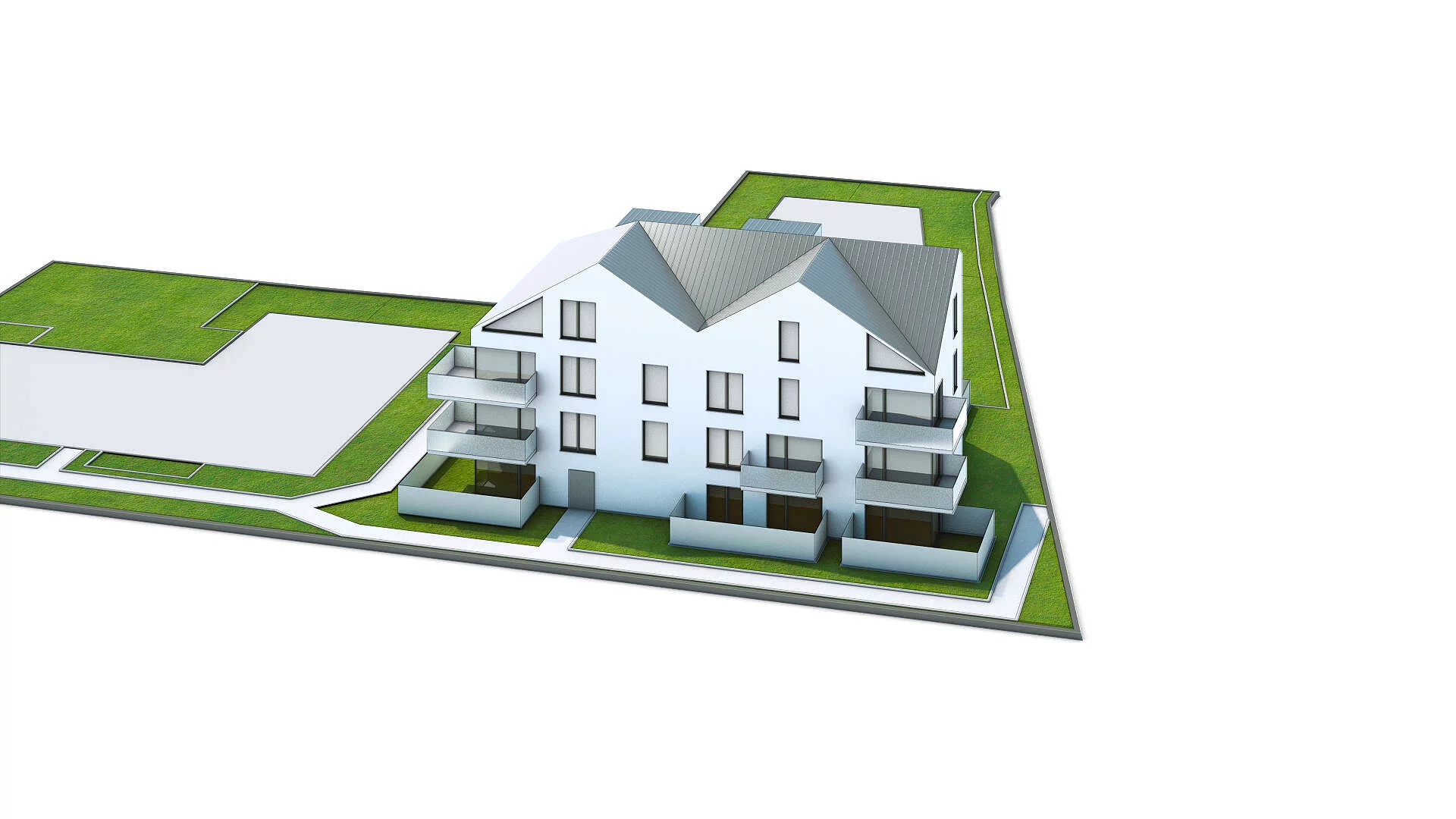 Wirtualna makieta 3D apartamentu 63.45 m², B22