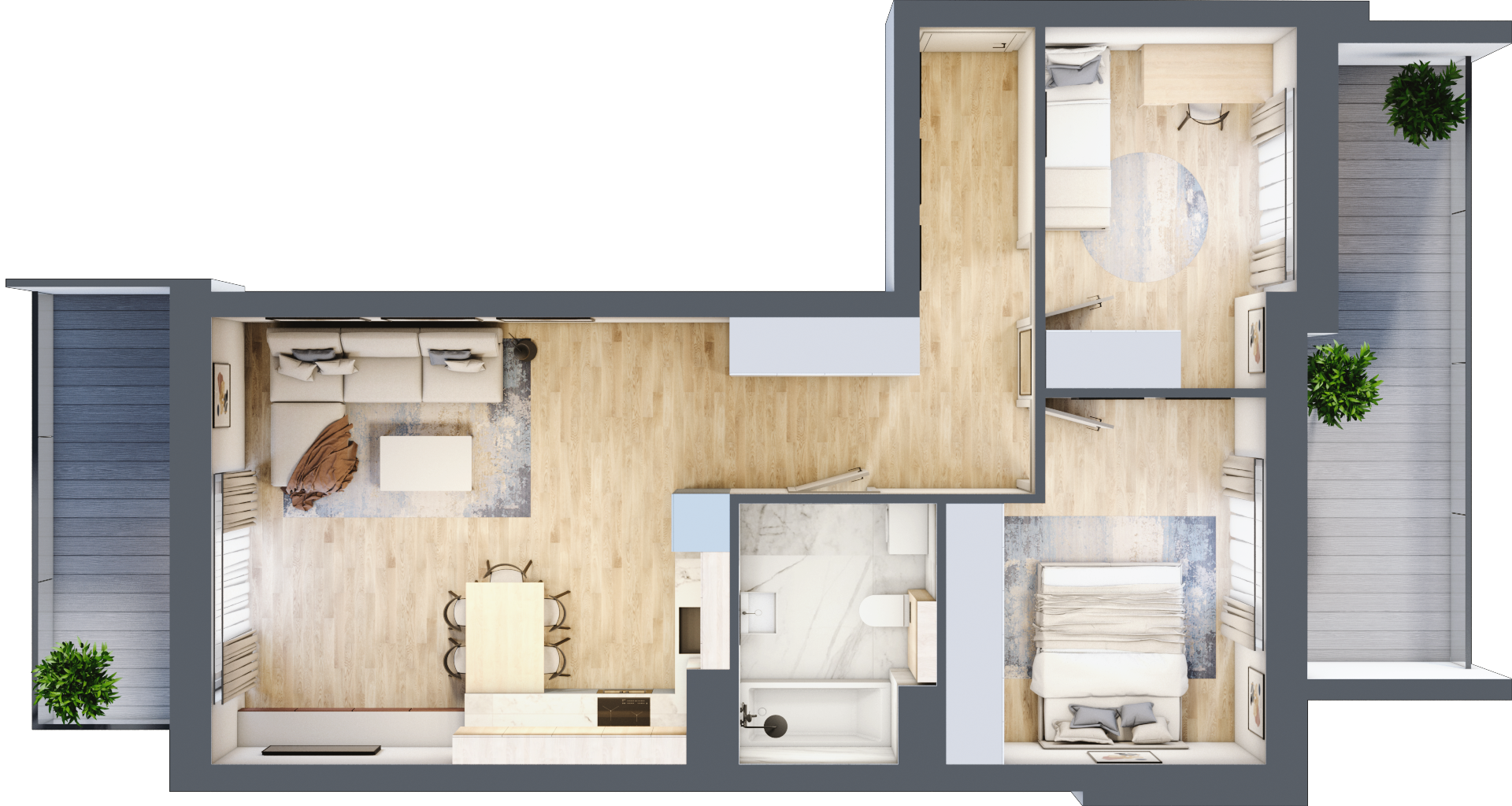 Mieszkanie 62,06 m², piętro 6, oferta nr 177, La Vie House, Kraków, Podgórze, ul. Łagiewnicka