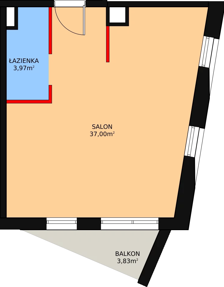 Lokal inwestycyjny 42,01 m², piętro 1, oferta nr 23, Cystersów 19, Kraków, Grzegórzki, ul. Cystersów 19