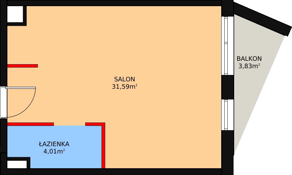 1 pokój, lokal inwestycyjny 36,45 m², piętro 3, oferta nr 63, Cystersów 19, Kraków, Grzegórzki, ul. Cystersów 19