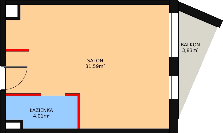 1 pokój, lokal inwestycyjny 36,45 m², piętro 3, oferta nr 65, Cystersów 19, Kraków, Grzegórzki, ul. Cystersów 19