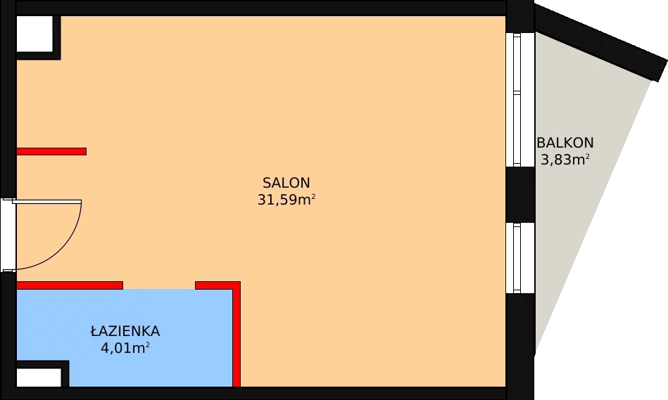 1 pokój, lokal inwestycyjny 36,51 m², piętro 3, oferta nr 67, Cystersów 19, Kraków, Grzegórzki, ul. Cystersów 19