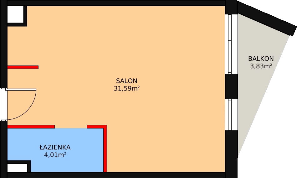 1 pokój, lokal inwestycyjny 36,45 m², piętro 3, oferta nr 69, Cystersów 19, Kraków, Grzegórzki, ul. Cystersów 19