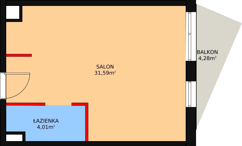 1 pokój, lokal inwestycyjny 36,51 m², piętro 4, oferta nr 92, Cystersów 19, Kraków, Grzegórzki, ul. Cystersów 19