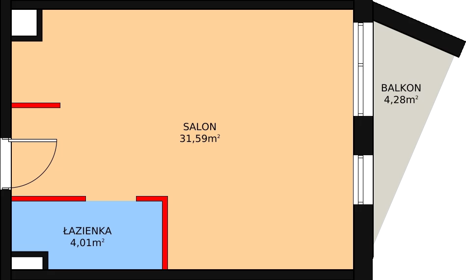 1 pokój, lokal inwestycyjny 36,45 m², piętro 4, oferta nr 93, Cystersów 19, Kraków, Grzegórzki, ul. Cystersów 19