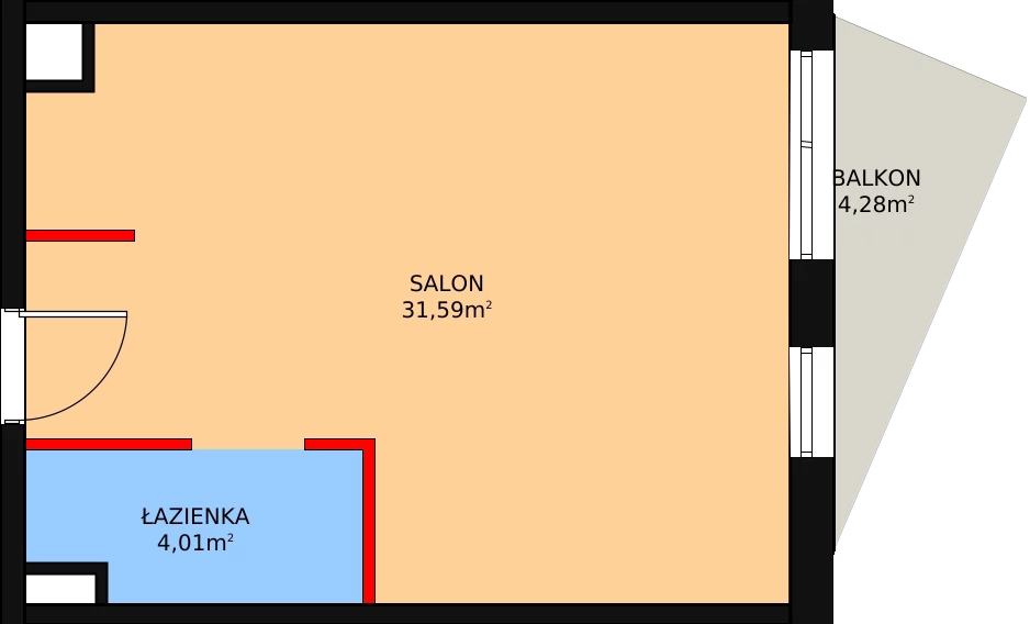 1 pokój, lokal inwestycyjny 36,45 m², piętro 5, oferta nr 119, Cystersów 19, Kraków, Grzegórzki, ul. Cystersów 19