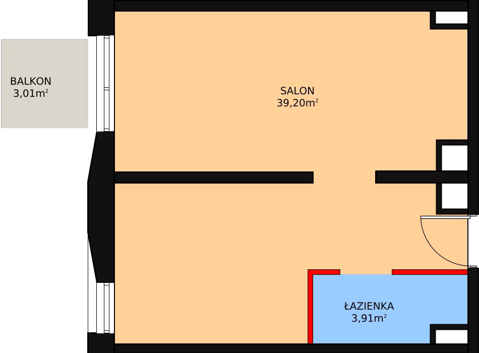 1 pokój, lokal inwestycyjny 43,85 m², piętro 6, oferta nr 158, Cystersów 19, Kraków, Grzegórzki, ul. Cystersów 19