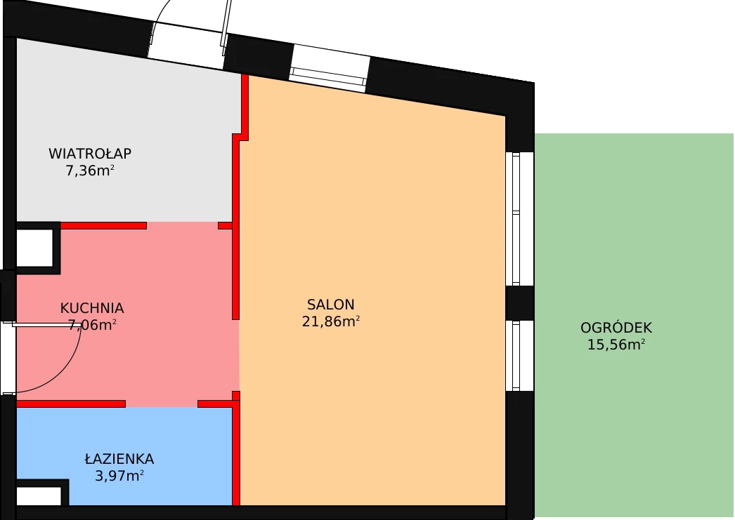 1 pokój, lokal inwestycyjny 42,03 m², parter, oferta nr 9, Cystersów 19, Kraków, Grzegórzki, ul. Cystersów 19