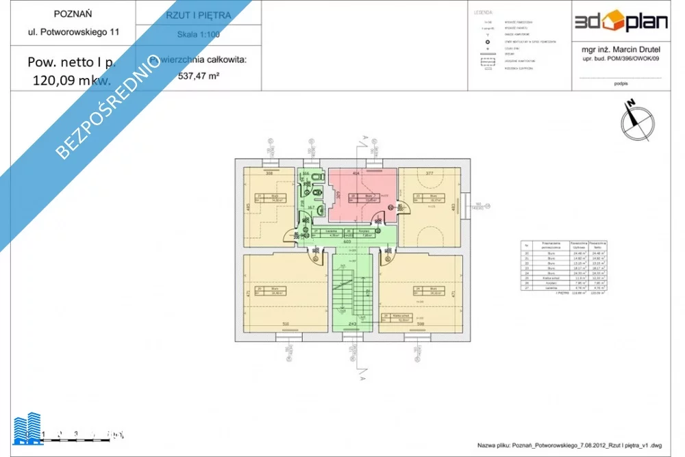 Dom 537,00 m², oferta nr , 36460, Poznań, Grunwald, Grunwald, Potworowskiego 11