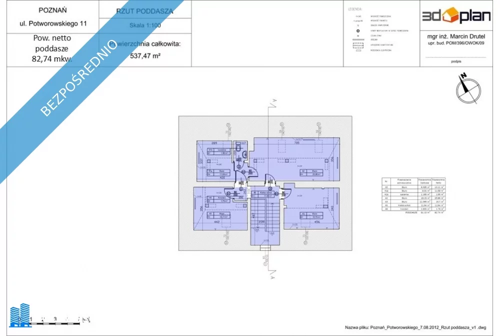 Dom 537,00 m², oferta nr , 36460, Poznań, Grunwald, Grunwald, Potworowskiego 11