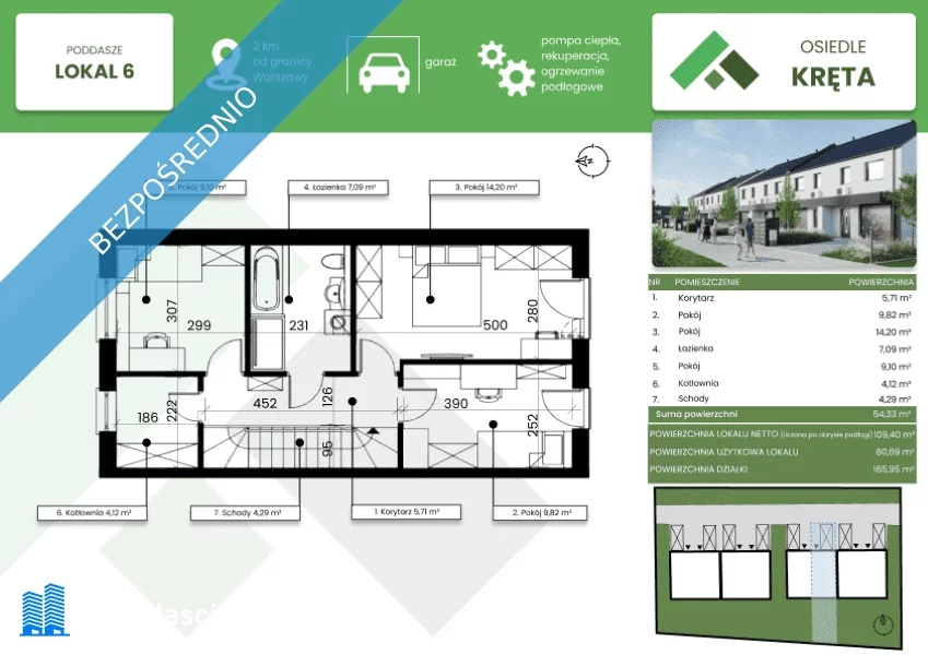 Dom 81,00 m², oferta nr , 37232, Ożarów Mazowiecki, Kręta 19C