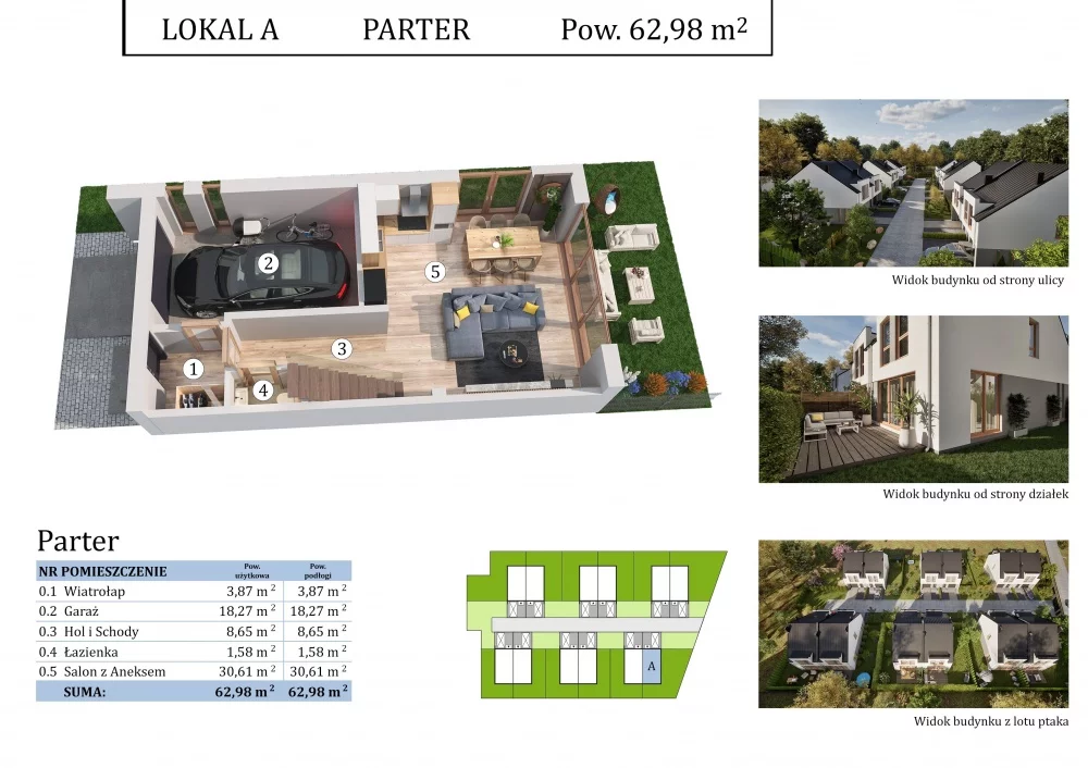 Dom 130,00 m², oferta nr , 37625, Borowa Góra