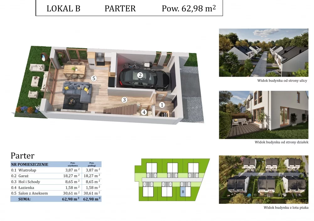Dom 130,00 m², oferta nr , 37625, Borowa Góra