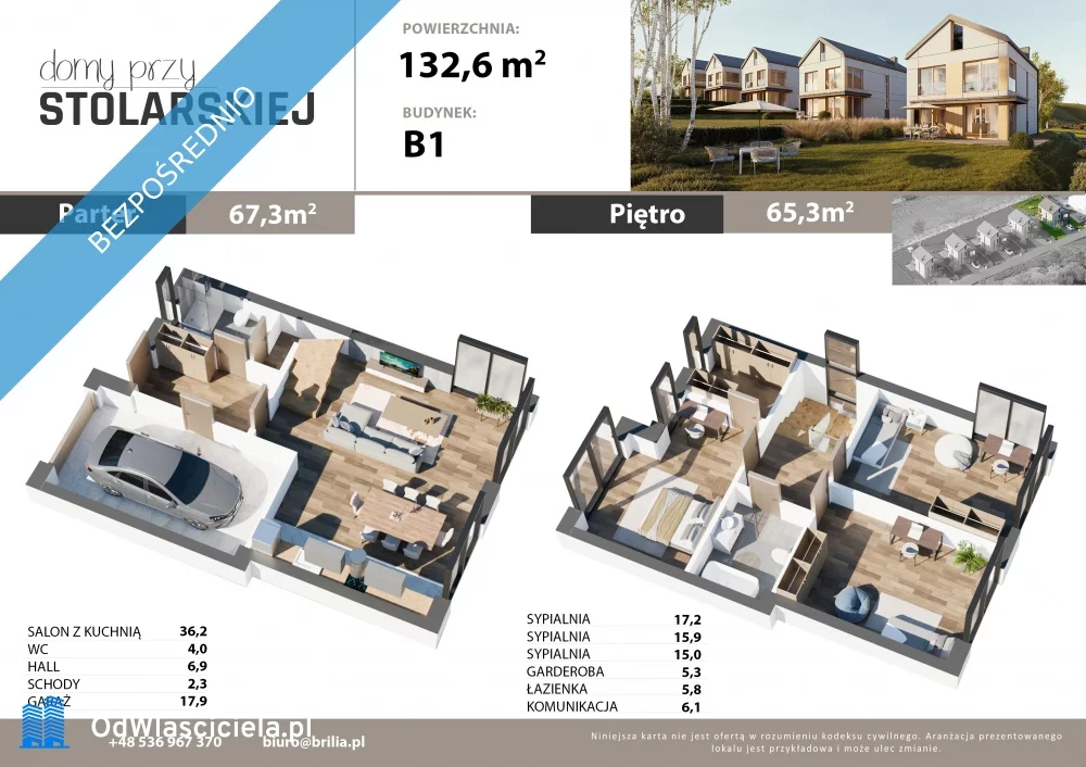 Dom 133,00 m², oferta nr , 37141, Włosań, Stolarska