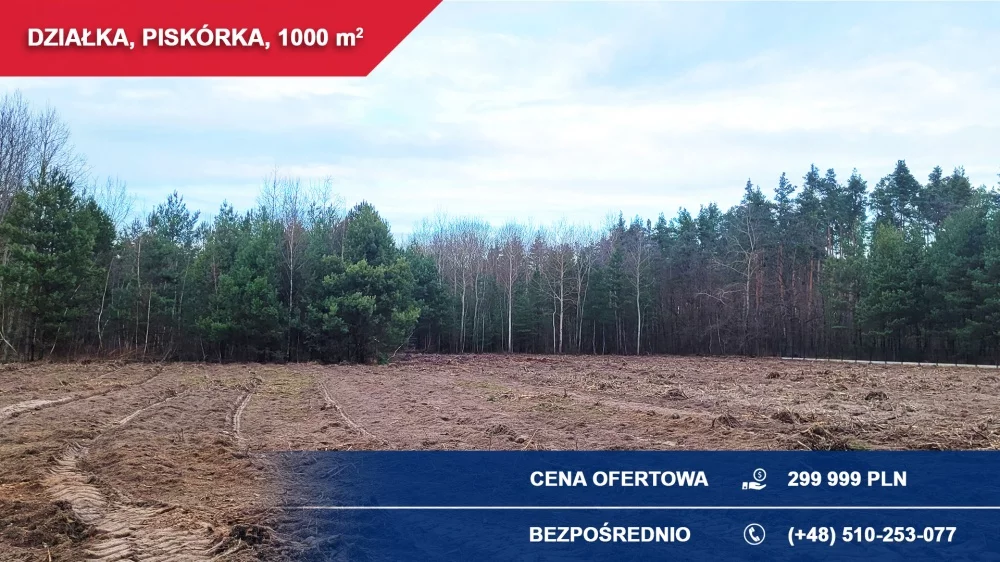 Działka 1 000,00 m², oferta nr , 35982, Piskórka, Akacjowa