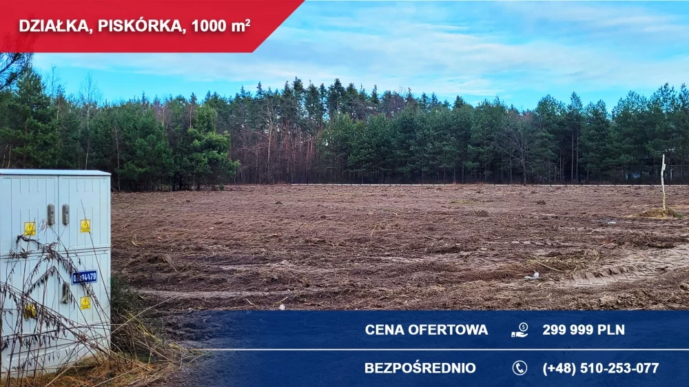 Działka 1 000,00 m², oferta nr , 35982, Piskórka, Akacjowa