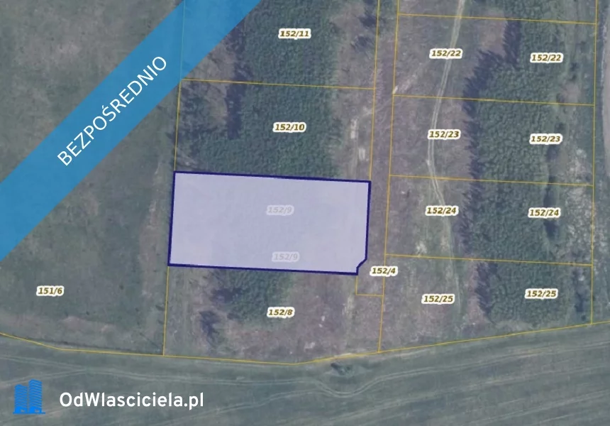 Działka 3 710,00 m², oferta nr , 37361, Bielkówko
