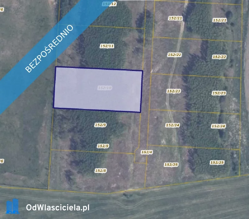 Działka 3 710,00 m², oferta nr , 37362, Bielkówko