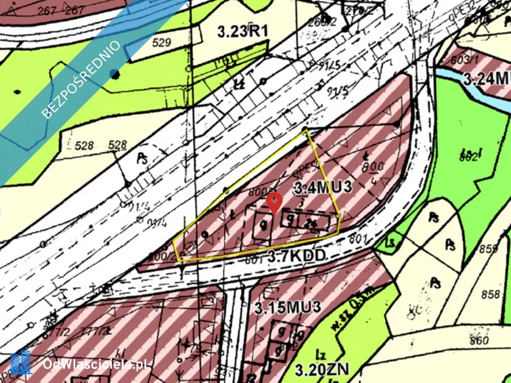 Działka 2 016,00 m², oferta nr , 38049, Gruszowiec