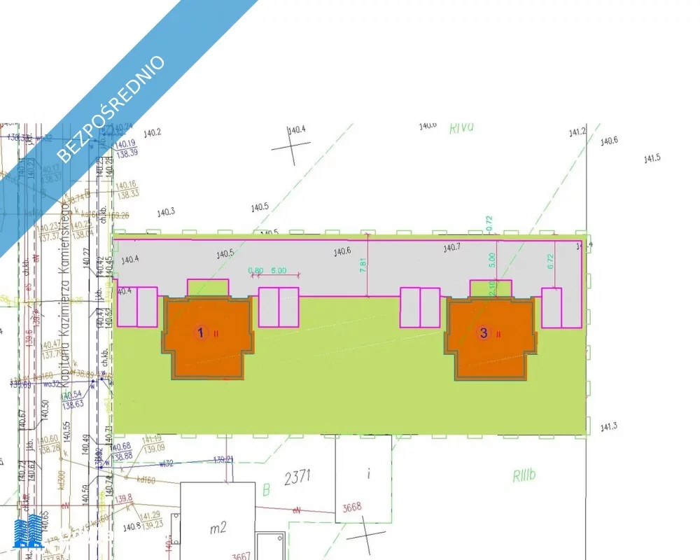 Działka 1 500,00 m², oferta nr , 38078, Wysokie Mazowieckie, K. K. Kamieńskiego  nr.2372