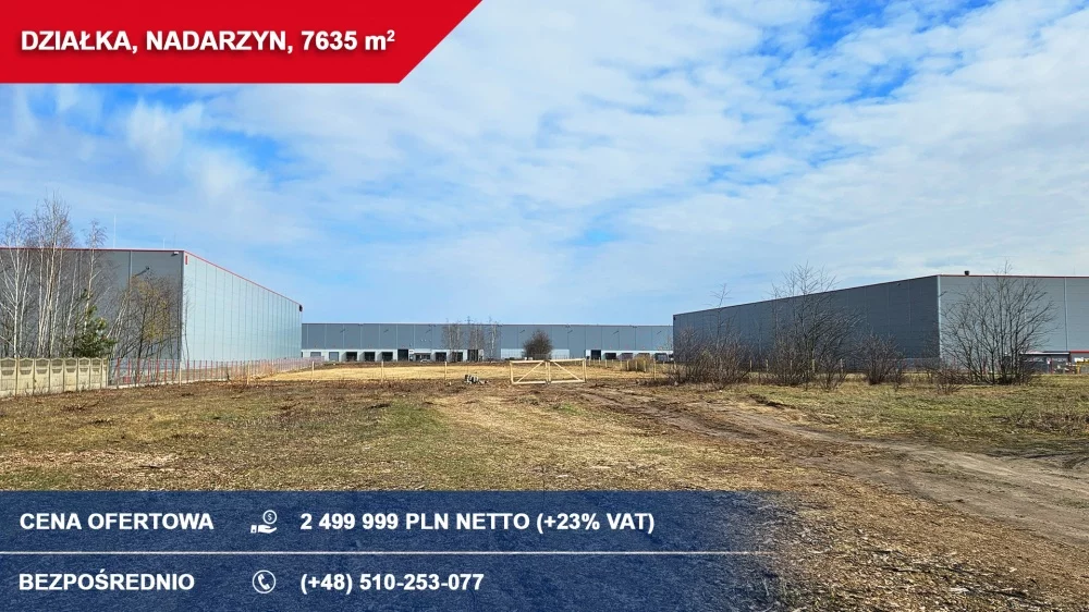 Działka 7 635,00 m², oferta nr , 33847, Nadarzyn, komorowska