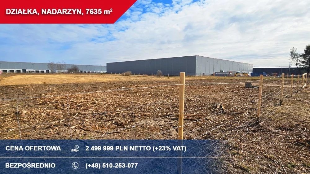 Działka 7 635,00 m², oferta nr , 33847, Nadarzyn, komorowska