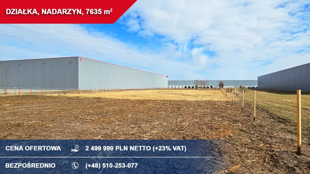 Działka 7 635,00 m², oferta nr , 33847, Nadarzyn, komorowska