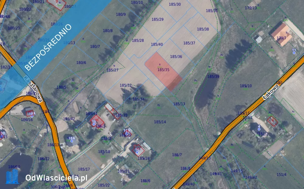 Działka 1 004,00 m², oferta nr , 36293, Pomlewo, Łąkowa