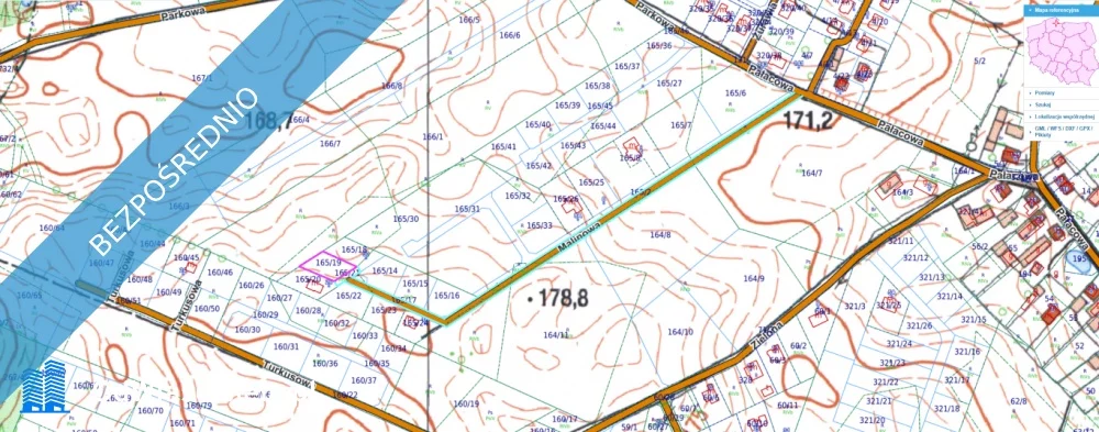 Działka 856,00 m², oferta nr , 37276, Małkowo, Malinowa