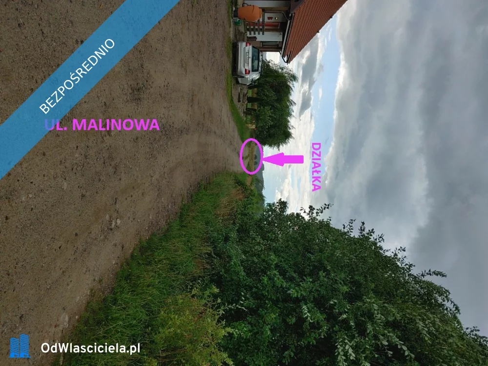 Działka 856,00 m², oferta nr , 37276, Małkowo, Malinowa