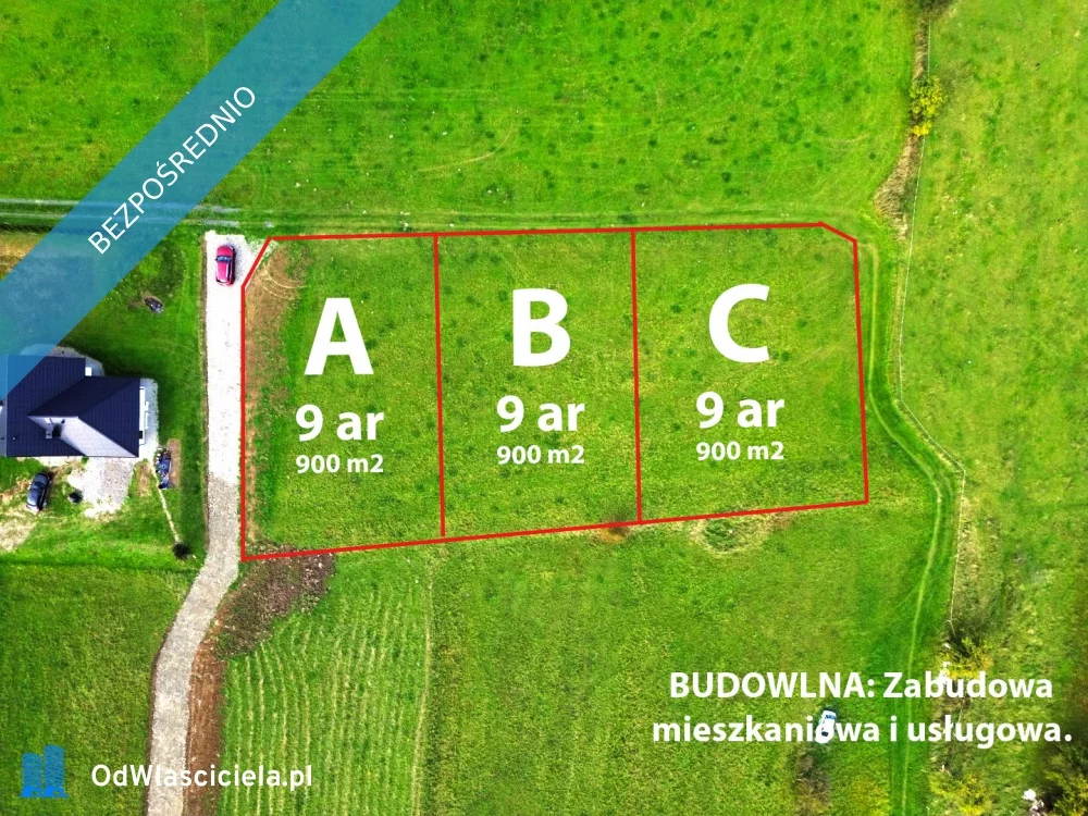 Działka 906,00 m², oferta nr , 37986, Męcina