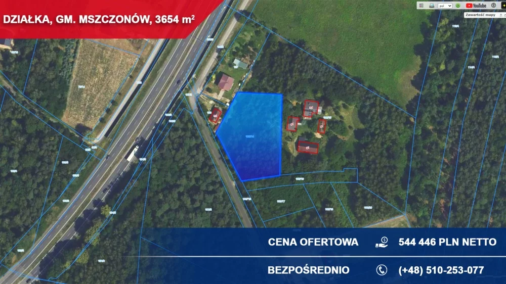 Działka 3 654,00 m², oferta nr , 37177, Mszczonów