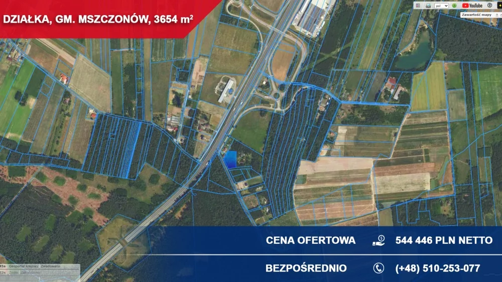 Działka 3 654,00 m², oferta nr , 37177, Mszczonów