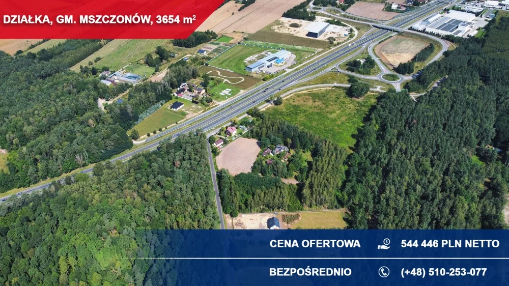 Działka 3 654,00 m², oferta nr , 37177, Mszczonów