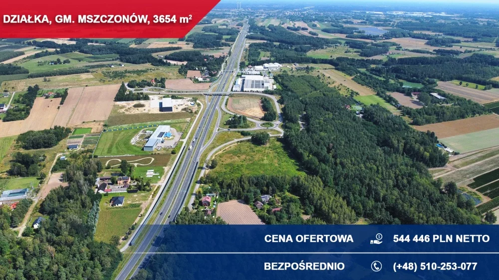 Działka 3 654,00 m², oferta nr , 37177, Mszczonów