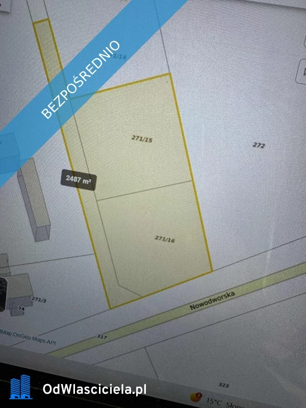 Działka 2 490,00 m², oferta nr , 37622, Kałuszyn, NOWODWORSKA  nr 74