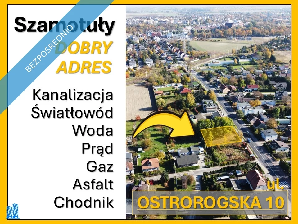 Działka 696,00 m², oferta nr , 32715, Szamotuły, ostrorogska 10