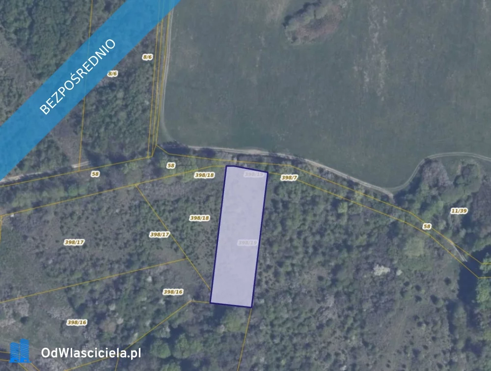 Działka 3 001,00 m², oferta nr , 37369, Pręgowo