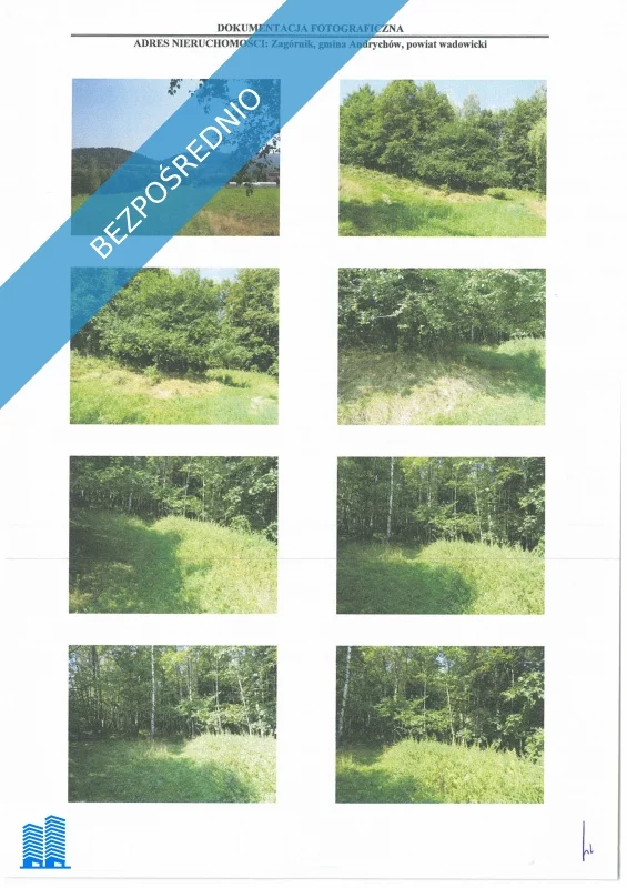 Działka 4 509,00 m², oferta nr , 32781, Zagórnik