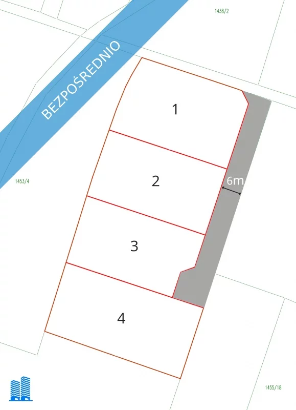 Działka 1 000,00 m², oferta nr , 37336, Zawierzbie