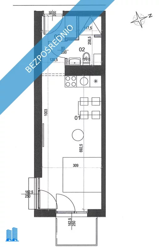 Mieszkanie 30,00 m², piętro 1, oferta nr , 32141, Ciechocinek, Kolejowa-idx